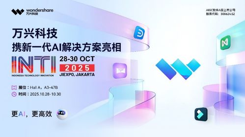萬興科技閃耀印尼科技展，AI賦能東南亞數字創意與轉型新浪潮